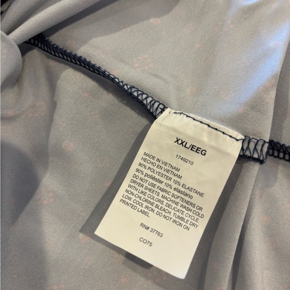 Callaway Weather Series 1/4 Zip Pullover Top Plus XXL Navy Pink Strawberry - Picture 8 of 8